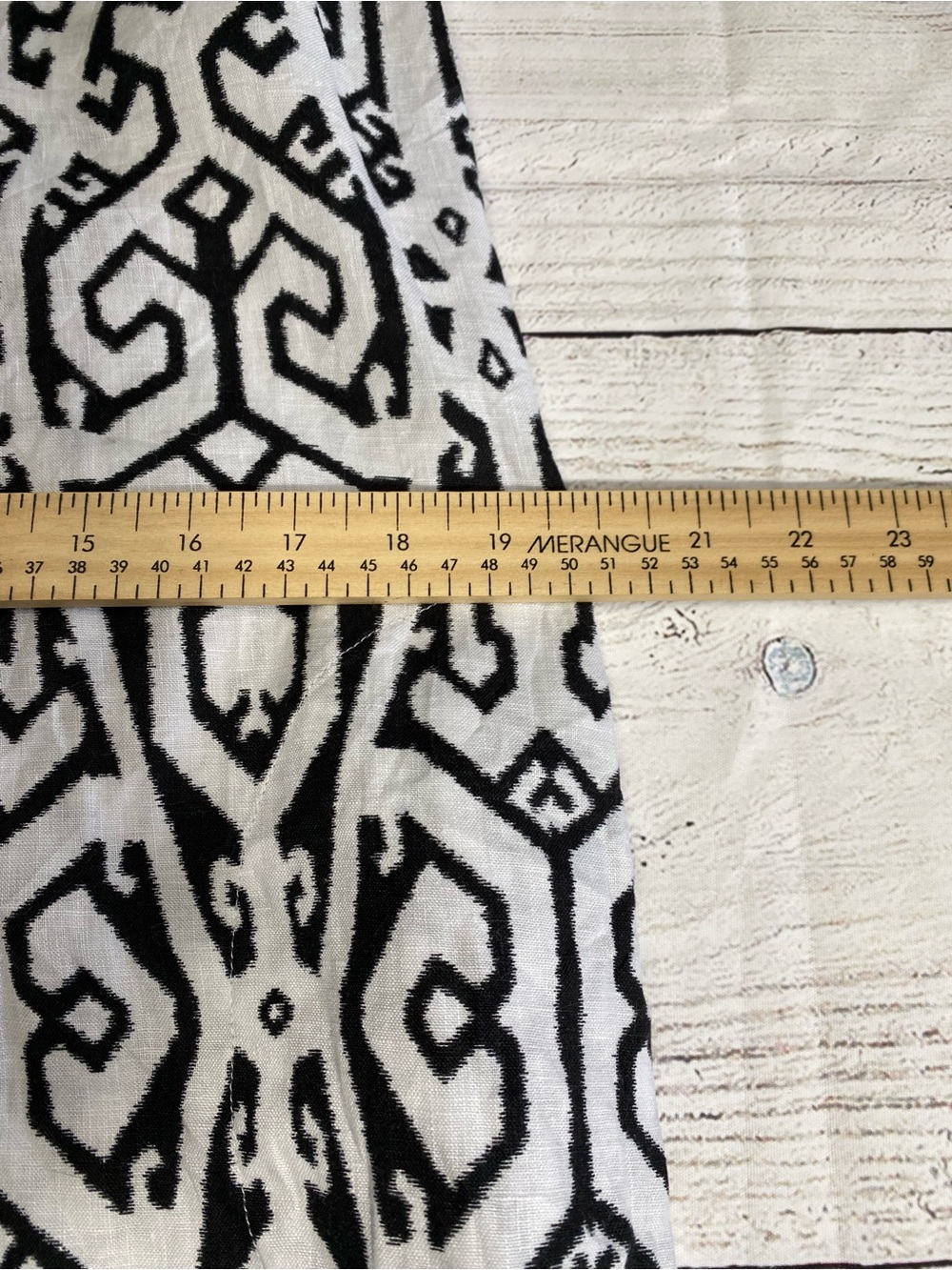 J. Jill Black and White Abstract Linen-Blend Dress Petite Small - Picture 14 of 16